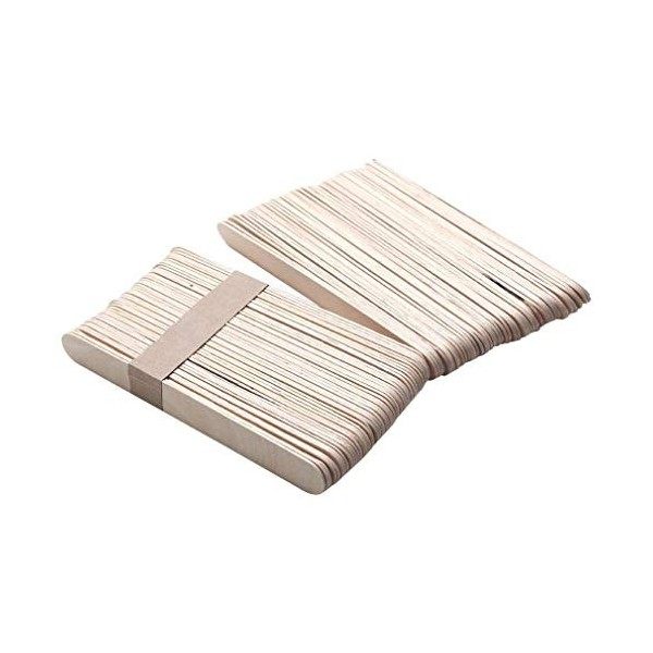 Spatules en bois pour applicateur de cire Bâtons jetables pour enlèvement de cheveux 10PCS durables et utiles Pratique et pop