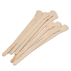 10Pcs en Bois Cire une Cirer Spatule Langue Jetable Baguettes en CrèMe ÉPilation BâTon pour ÉPilation une la Cire Soins des C