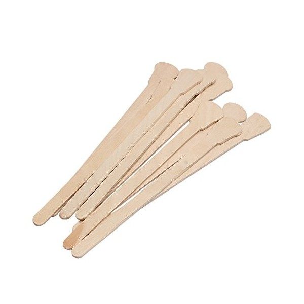 10Pcs en Bois Cire une Cirer Spatule Langue Jetable Baguettes en CrèMe ÉPilation BâTon pour ÉPilation une la Cire Soins des C