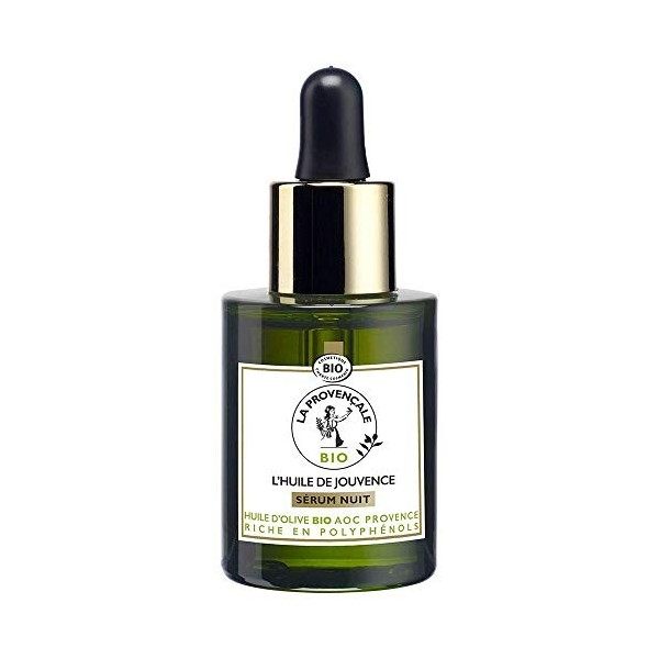 La Provençale – LHuile de Jouvence Sérum Nuit – Soin Visage Certifié Bio – Huile d’Olive Bio AOC Provence – Pour Tous Types ...