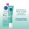 NIVEA Derma Skin Clear Soin Exfoliant Quotidien Nuit 1 x 40 ml , Soin de nuit 8% acides salicylique, glycolique & niacinamid