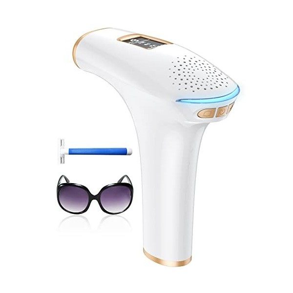 ZKMAGIC Épilateur Lumière Pulsée,IPL Épilateur Laser 999900 Flashes avec 9 Niveaux et 3 Fonctions - HR/SC/RA pour Femme et Ho