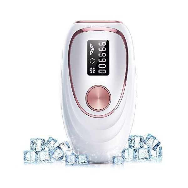 ZKMAGIC Épilateur Lumière Pulsée,IPL Épilateur Laser 999900 Flashes avec 9 Niveaux et 3 Fonctions - HR/SC/RA pour Femme et Ho