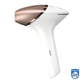 Philips Lumea Épilateur à lumière pulsée Série 9000 - épilateur avec technologie SenseIQ, 3 embouts pour le corps, le visage 