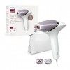 Philips Lumea Épilateur à lumière pulsée&nbsp;Série&nbsp;8000&nbsp;- épilateur avec technologie SenseIQ, 2&nbsp;embouts pour le corps et le visag