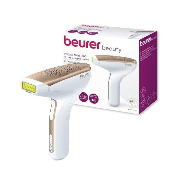 Épilateur à lumière pulsée IPL Velvet Skin Pro de Beurer | Épilateur professionnel haut de gamme | Jusqu’à 300 000 impulsions