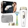 Braun IPL Silk Expert Pro 5 Épilation permanente visible pour homme et femme, avec pochette de qualité supérieure et rasoir V