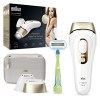 Braun IPL Silk Expert Pro 5 Épilation permanente visible pour homme et femme, avec pochette de qualité supérieure et rasoir V...