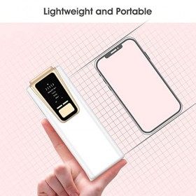 Épilateur Lumiere Pulsee, Flash Illimité IPL Epilateur Electrique Femme/Homme Epilation Laser Sans Douleur Definitive pour Vi