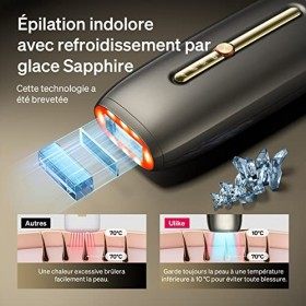 Ulike Rose Épilateur à Lumière Pulsée pour Femme et Homme Dispositif dépilation Intense IPL avec Rajeunissement de la Peau s