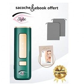 ELYBE Epilateur laser 2023 lumière pulsée épilateur pour femme et homme Epilateur électrique visage/corps/Aisselles/Maillot E
