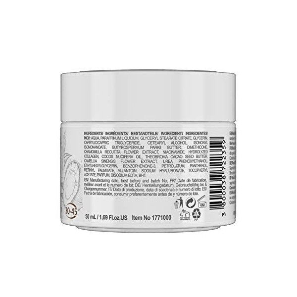 RevitaLAB - Crème de jour et de nuit au collagène hydratante et anti-âge, enrichie en acide hyaluronique, super-aliments, vit