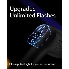 Épilateur Lumière Pulsée Infinie et 2 Accessoires IPL Dépilation Machine pour Visage Corps le Maillot et les Aisselles - Las