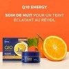 NIVEA Soin de Nuit Q10+C Energy Pot 1 x 50 ml , Crème de nuit enrichie en Q10 et Vitamines, Soin anti-âge pour une peau raff