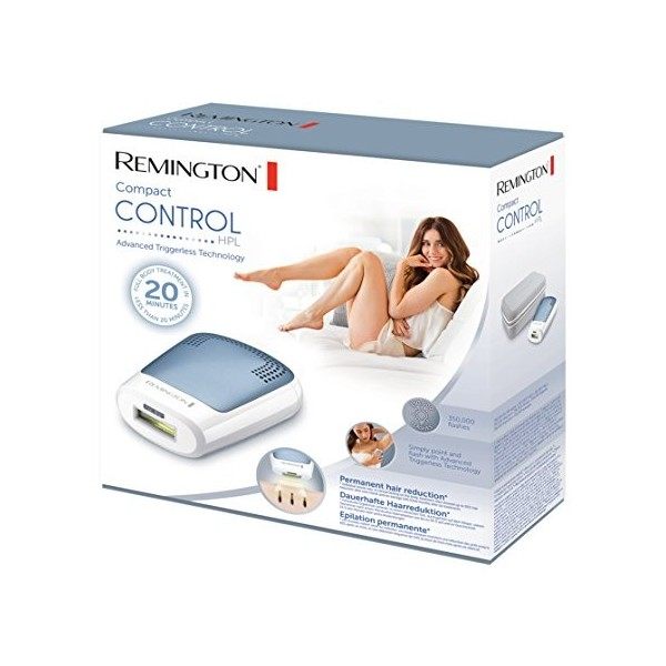 Remington Epilateur Lumière Pulsée 350000 Flashs, Epilation Définitive, Flash Automatique, Résultat en 3 Traitements - IPL350