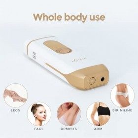 Edicare, Épilateur Laser, lumière pulsée épilation, IPL, femme, homme, machine à épiler, visage, corps, bikini, maison, 4 mod