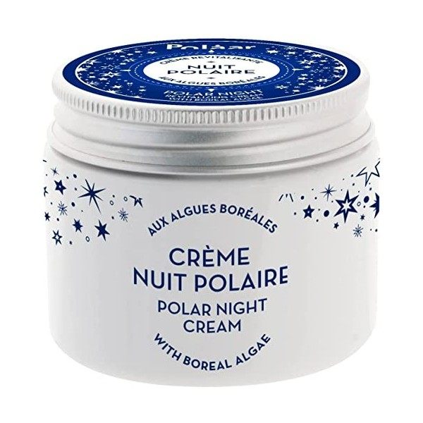 Polåar - Crème Visage Revitalisante Nuit Polaire aux Algues Boréales - Soin de Nuit Hydratant Anti-âge - Lissant, Régénérant,...