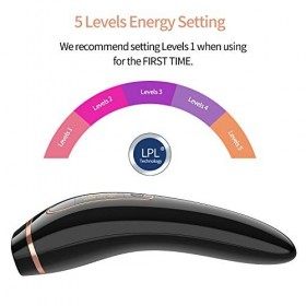 Épilateur Lumière Pulsée IPL Permanentes 999,999 Flashs, Appareil dépilation à la maison pour le corps entier du visage pour