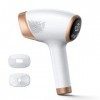 Epilateur Lumière Pulsée,999,000 Flashs IPL Epilation Definitive,Refroidissement du Saphir/9 Niveaux Dnergie/2 Modes pour Hom