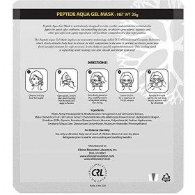 MTS Peptide Aqua Gel Mask 5 pcs / box, Hydrating, Soothing, Cooling, Healing, Post-Treatment, Post-rolling, Reduce Redness an