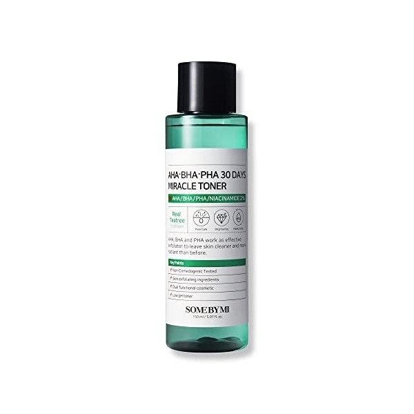 SOME BY MI AHA-BHA-PHA 30 DAYS MIRACLE TONER 150ml - Toner cosmétique fonctionnel Crème Jour et Nuit