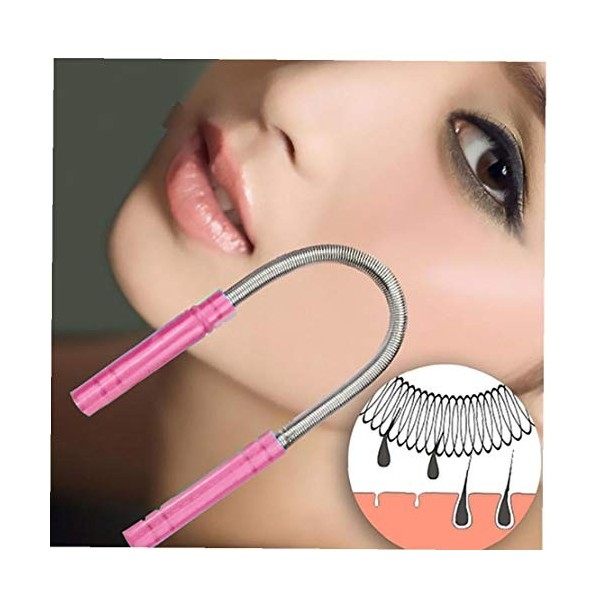 Amoyer 1pc du Visage Épilation Printemps Pratique Femmes Beauté Outils du Visage Épilateur Maquillage Fournitures