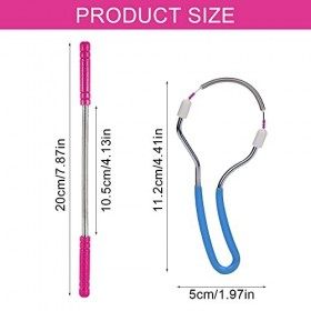 Épilation Outils dÉpilateur de Filetage, Manuel Rouleau de Cheveux Visage, 2 Pièces Épilateur de Visage à Ressort, Outil de 