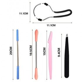 Dépilation à Ressort,Remover Poils du Visage,Epilation Facial Hair,Outil de beauté portable,5PCS