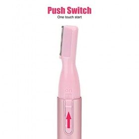 Tondeuse à cheveux pour le visage, mini tondeuse à sourcils faciale portable rose pour le voyage