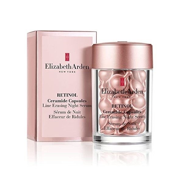 Elizabeth Arden Retinol Ceramide Capsules, Sérum de Nuit Effaceur de Ridules, Soin de la Peau Crème Jour et Nuit