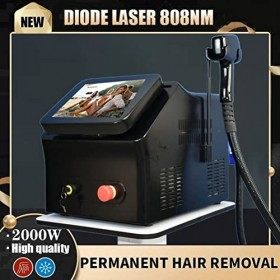 2000w Epilateur à Lumière 808 Diode Point de congélation laser Épilateur indolore pour Visage/Bras/Jambes/Aisselles/Maillot 2...