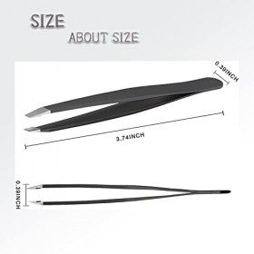 GeekerChip Pince à Épiler,Pince a Epiler Professionnelle pour les Sourcils,Pincettes en Acier Inoxydable pour Sourcil,Poils I