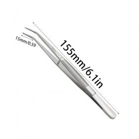 Pinces à Epiler en Acier Inoxydable, Machine à Coudre Pince à Epiler, Pince a Epiler Professionnelle, Courbes en Acier Inoxyd