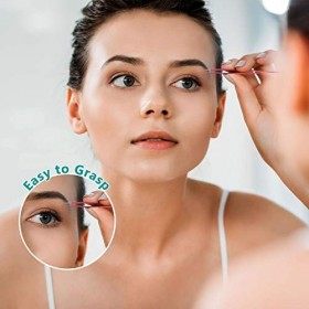 3 Pièces Pinces à Épiler pour Poils Incarnés Dissolvant de Points Noirs Pointus en Acier Inoxydable Pince à Épiler de Précisi