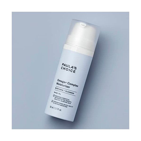 Paula’s Choice Crème de Nuit OMEGA+ COMPLEX - Hydratante Visage Riche pour Peaux Déshydratées & Contre le Teint Terne - avec ...