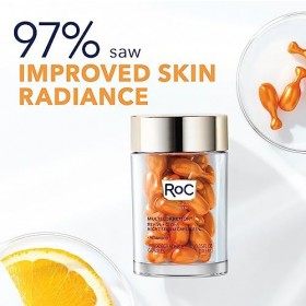 RoC - Multi Correxion Revive + Glow Sérum de Nuit Lissant à la Vitamine C - Anti-rides et Vieillissement -Anti-Âge - Réductio...