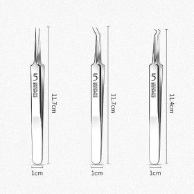 Lesplaisirs Pincette dAcné en Acier Inoxydable Outils Professionnels pour lacné, Pince à épiler en Acier Inoxydable pour le