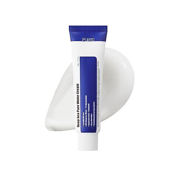 PURITO CRÈME DEAU PURE SANS HUILE ESSENTIELLE SANS HUILE ESSENTIELLE 50g 1.7fl.oz, crème hydratante pour le visage, crème aq ...