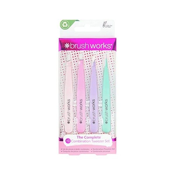 Brushworks Pincettes Combinaison HD de Pastels 4 Pièces 4 Unités