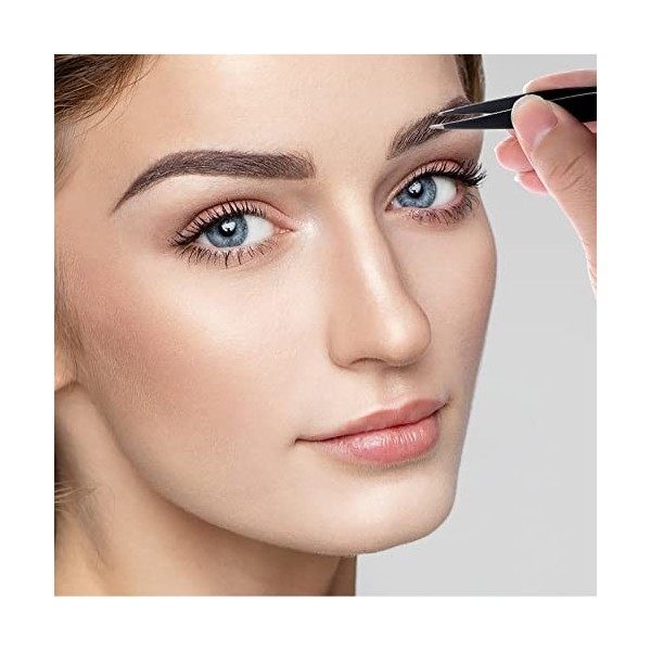 Giantree Lot de 3 pinces à épiler professionnelles en acier inoxydable pour épiler les sourcils pour homme et femme