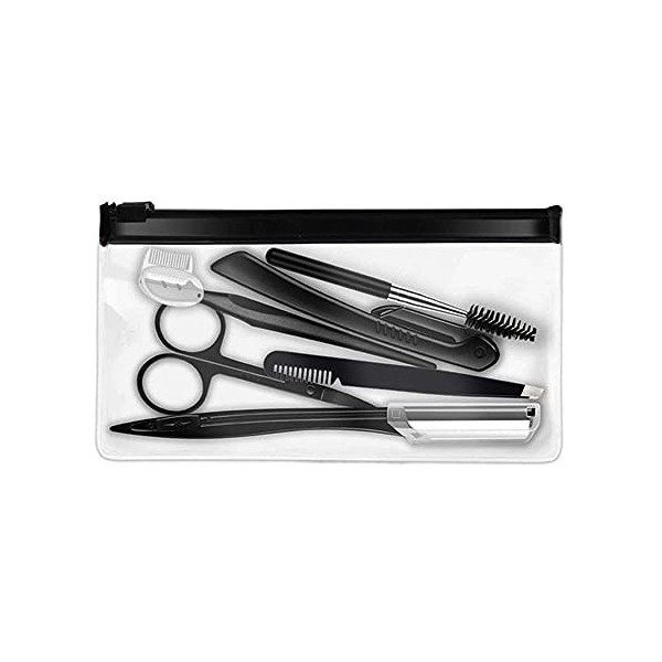 11 Pcs Kit de Coupe des Sourcils, Sourcils Kit Sourcils d’Outil Professionnel, Pincettes en Acier Inoxydable pour, Pour Sourc