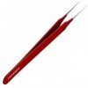 Tweezees Tweezees, professionnel fait des poils incarnés Splinter pointe pincettes Rouge