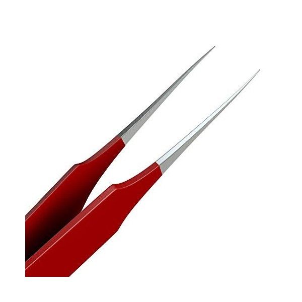 Tweezees Tweezees, professionnel fait des poils incarnés Splinter pointe pincettes Rouge