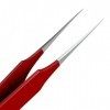 Tweezees Tweezees, professionnel fait des poils incarnés Splinter pointe pincettes Rouge