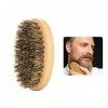 Brosse à Barbe, Brosse Barbe Poil de Sanglier, Brosse à Barbe Poil de Sanglier Ronde, Moustache en Poil de Sanglier, Brosse à