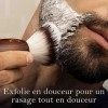 King C. Gillette Blaireau, Blaireau Aux Fibres Douces Pour Homme, Avec Manche En Bois, Rasage De Qualité Professionnelle