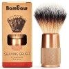 Blaireau rasage en Métal Noir | Blaireau Rasage Homme et Femme | Brosse Blaireau | Blaireau Synthetique | Solution Anti Poil 