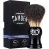 Blaireau de Rasage par Camden Barbershop Company ● Vegan Badger 2.0 ● pour Un Rasage Humide ● Poils de Blaireau végétalien