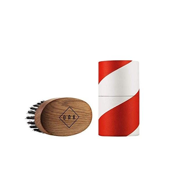 OAK BEARD BRUSH I Brosse à barbe 92 x 51 mm : met en forme la barbe et l‘assouplit. Stylisation de la barbe pour les hommes 