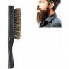 Brosse à Barbe, Brosse à Barbe de Poche, Brosse Barbe Poil de Sanglier, Brosse à Barbe en Poils de Sanglier, Brosse à Barbe P